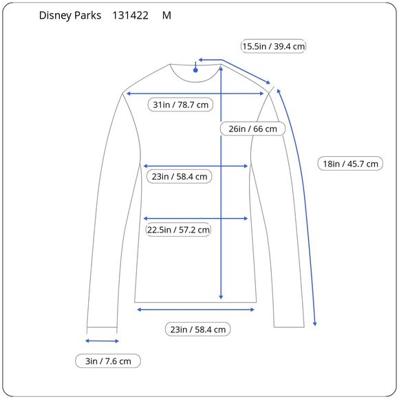 Walt Disney World Spirit Jersey Red Long Sleeve, Sz Medium - Picture 8 of 8